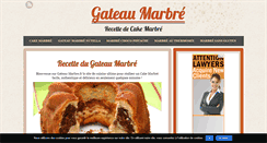 Desktop Screenshot of gateau-marbre.fr