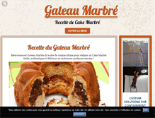 Tablet Screenshot of gateau-marbre.fr